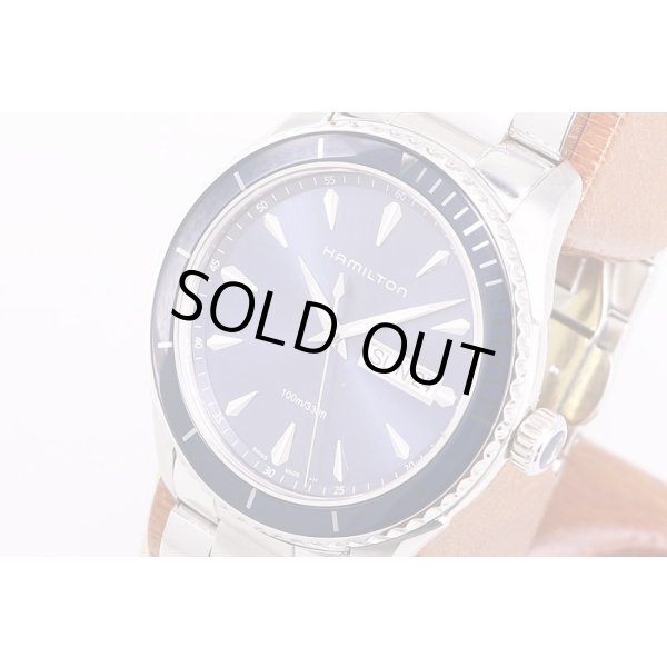 ハミルトン　ジャズマスター　シービューデイデイト　H375510　青文字盤　サイド拡大