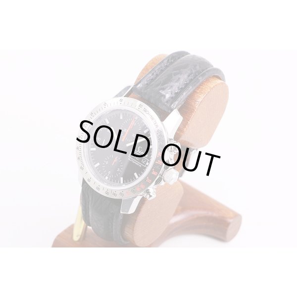 ジン　303　アウトバーン　クロノグラフ　黒文字盤　サイド