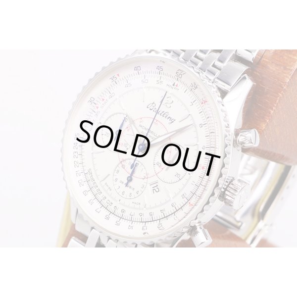 ブライトリング　モンブリラン　A41030　銀文字盤　サイド拡大