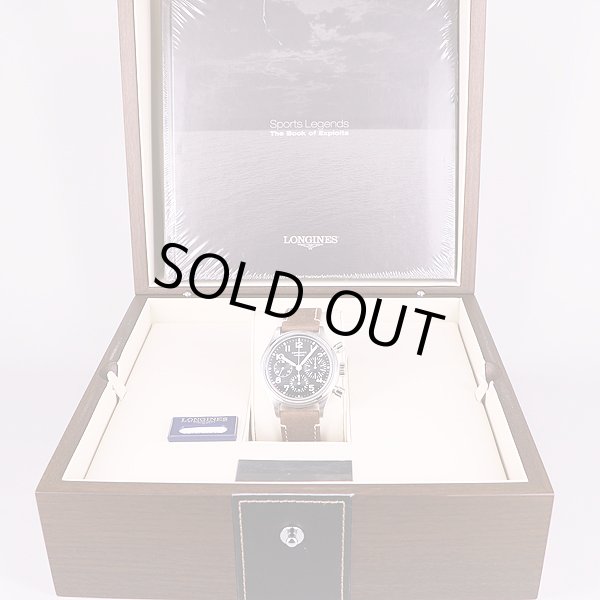 ロンジン　アビエーション　ビックアイクロノ　L2.816.4　黒文字盤　箱・保証書