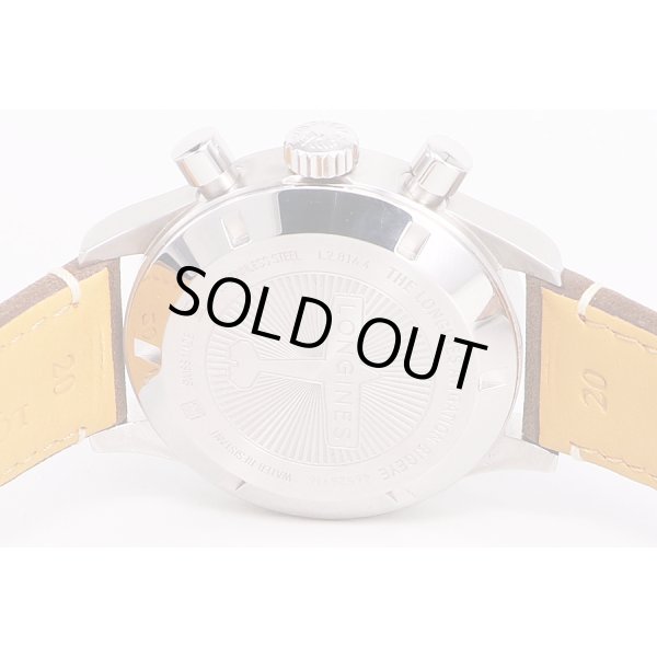 ロンジン　アビエーション　ビックアイクロノ　L2.816.4　黒文字盤　裏面拡大