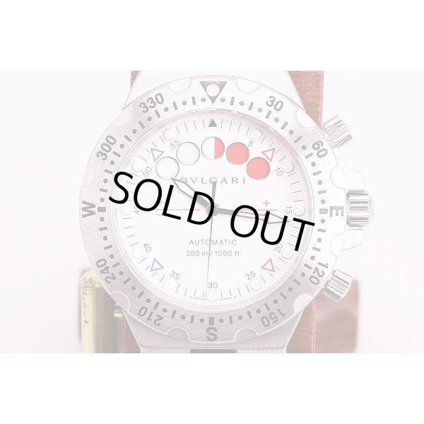 ブルガリ　ディアゴノ　スクーバレガッタ　SD40　白文字盤　表面(3)