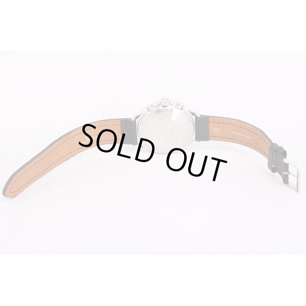 ジン　303　アウトバーン　クロノグラフ　黒文字盤　革ベルト