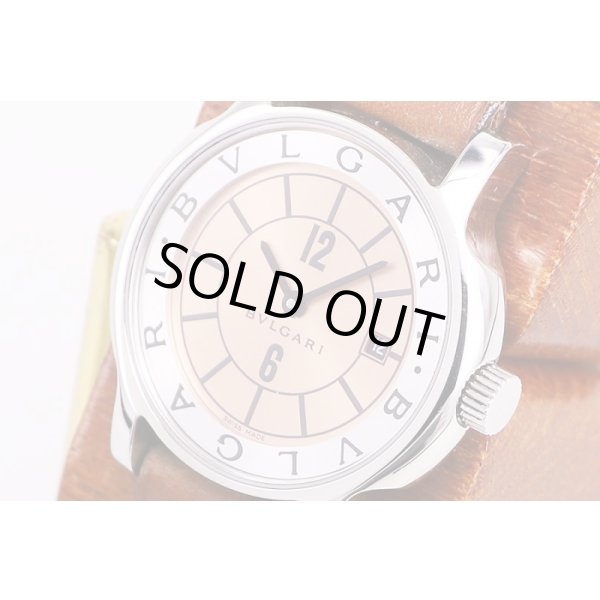 ブルガリ　ソロテンポ　ST29　カッパー文字盤　サイド拡大