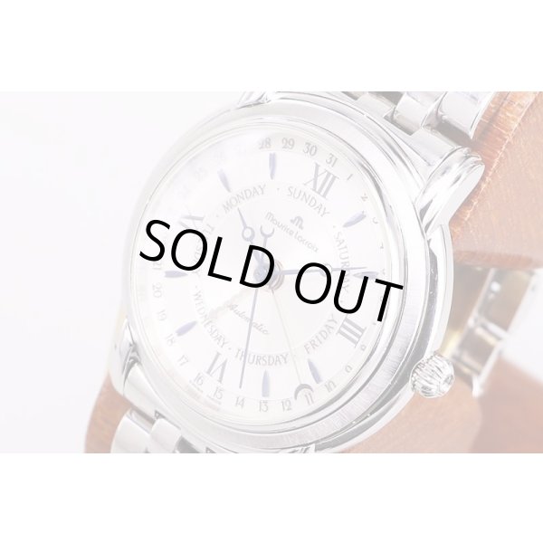 モーリス・ラクロア　ファイブハンズ　27792　銀文字盤　サイド拡大(1)