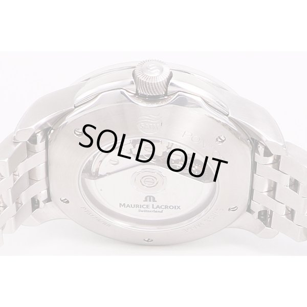 モーリス・ラクロア　ポントス　クロノグラフ　PT6178　銀文字盤　裏面拡大