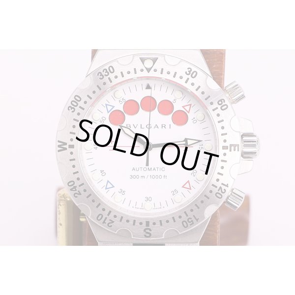 ブルガリ　ディアゴノ　スクーバレガッタ　SD40　白文字盤　表面(2)