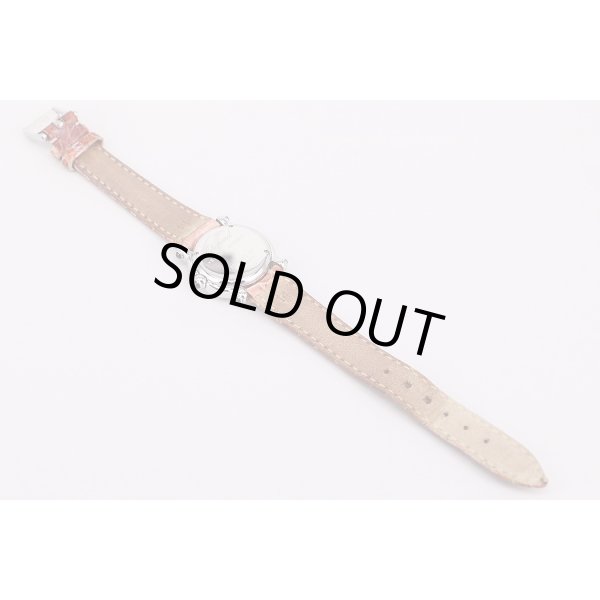 ショパール　ハッピースポーツ　27/8245-23　白文字盤　5P　革ベルト状態　裏面