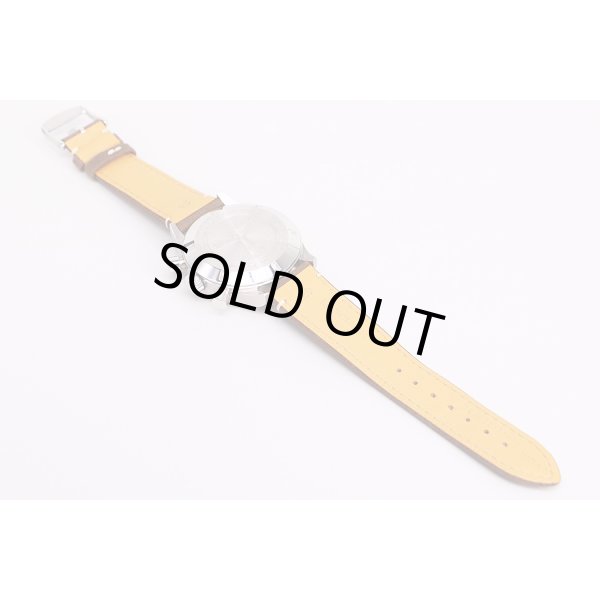 ロンジン　アビエーション　ビックアイクロノ　L2.816.4　黒文字盤　革ベルト状態　裏面