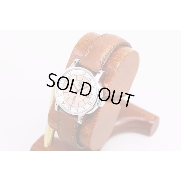 ブルガリ　ソロテンポ　ST29　カッパー文字盤　サイド