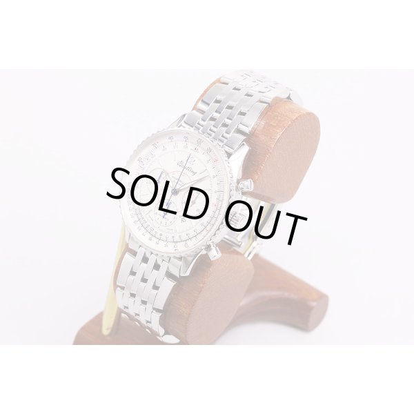 ブライトリング　モンブリラン　A41030　銀文字盤　サイド