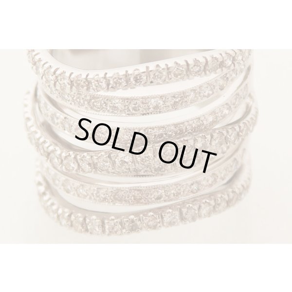 K18WG ダイアイリリング 1.94ct 12.90g　拡大(2)