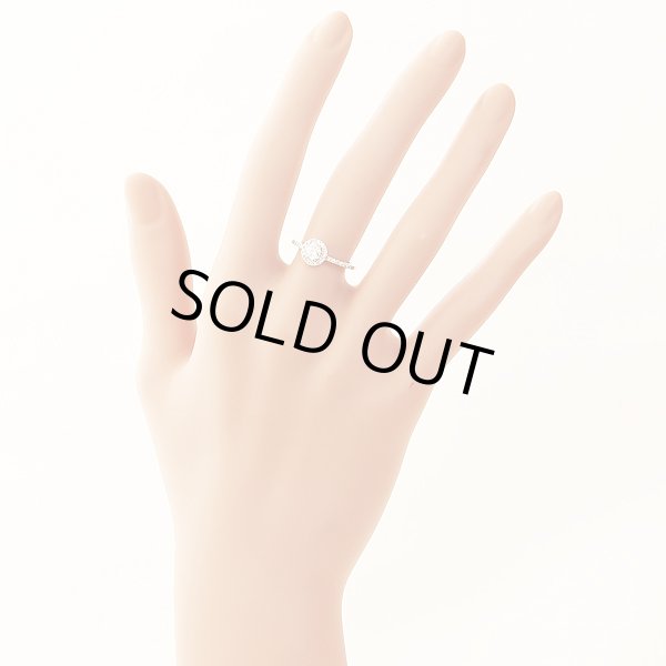 PT900 ダイアイリリング 0.324ct 0.20ct 2.70g　装着イメージ