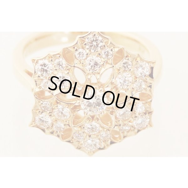 K18 ダイアイリリング 0.81ct 5.70g　拡大(2)