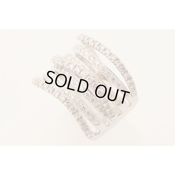 K18WG ダイアイリリング 1.94ct 12.90g　サイド