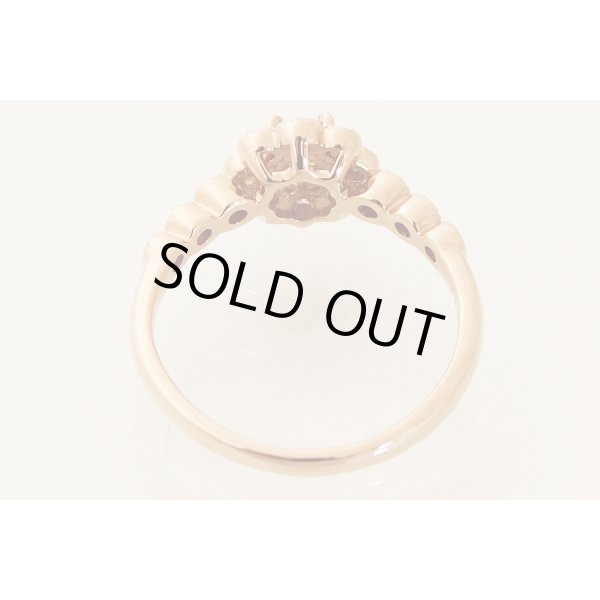 K18PG ダイアイリリング 0.272ct 0.24ct 3.20g　内側