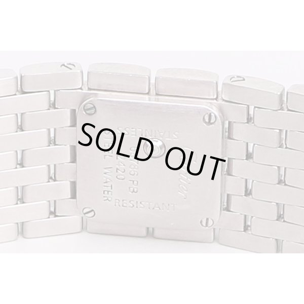 カルティエ　リュバン　青シェル文字盤　裏面拡大