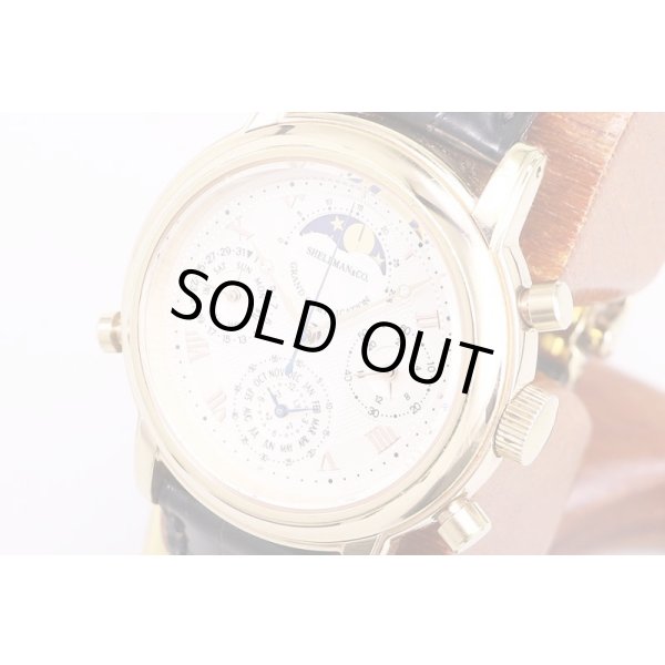シェルマン　グランドコンプリケーション　プレミアム　白文字盤　サイド拡大