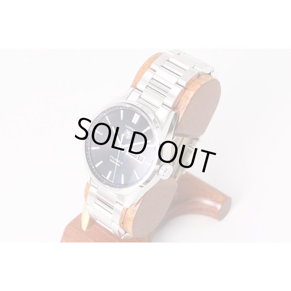 タグホイヤー　カレラ　キャリバー５　ＷＡＲ２０１Ａ－１　黒文字盤　サイド