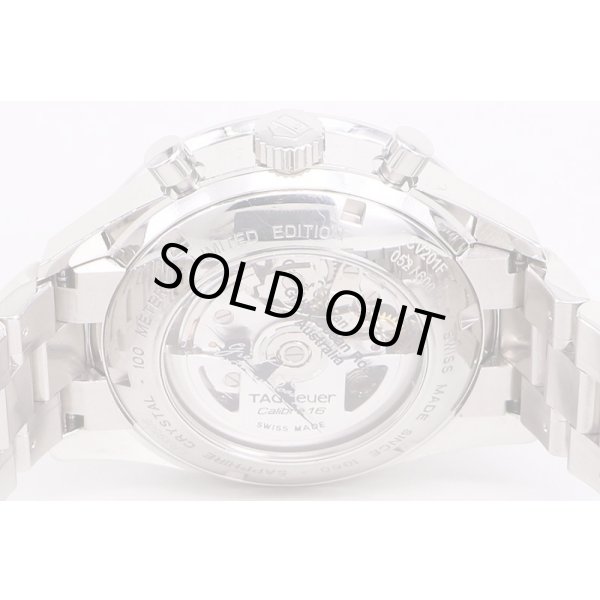 カレラ　クロノ　ＣＶ２０１Ｆ　緑文字盤　グレートオーシャンロード限定　裏面拡大