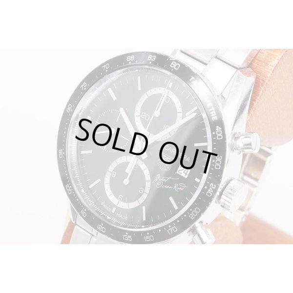 カレラ　クロノ　ＣＶ２０１Ｆ　緑文字盤　グレートオーシャンロード限定　サイド拡大