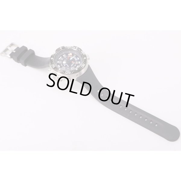 シチズン　アクアランド　ＢＮ２０２４－０５Ｅ　黒文字盤　ラバーベルト状態