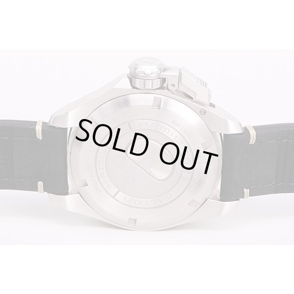 ハミルトン　カーキ　ダイバー　オープンウォーター　黒文字盤　裏面拡大