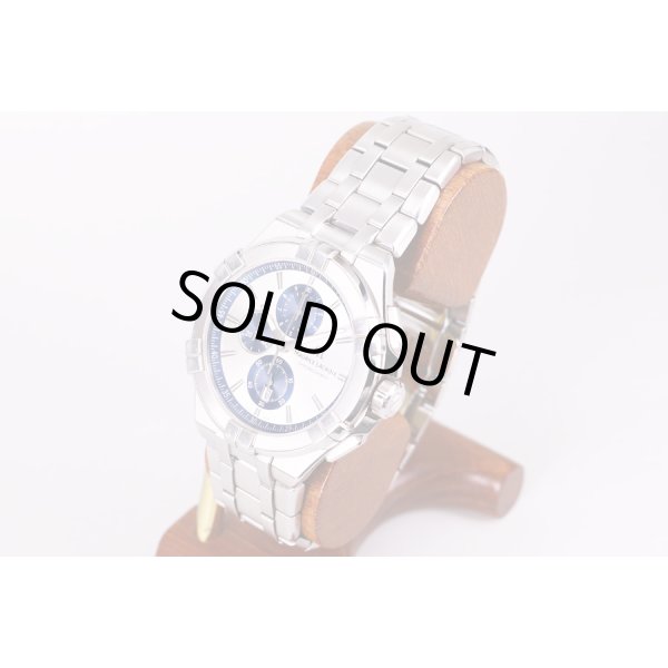 モーリス・ラクロア　アイコン　クロノグラフ　AI1018　銀文字盤　青インダイアル　サイド