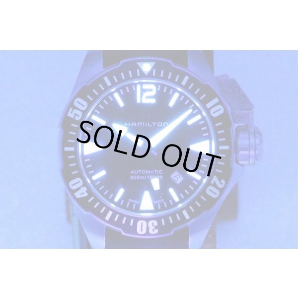 ハミルトン　カーキ　ダイバー　オープンウォーター　黒文字盤　ライト