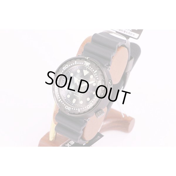 セイコー　プロスペック　マリンマスター　SBBN035　黒文字盤　サイド