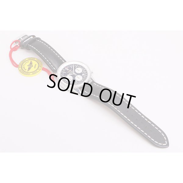 ブライトリング　ナビタイマー　A23323　黒文字盤　革ベルト状態　表面