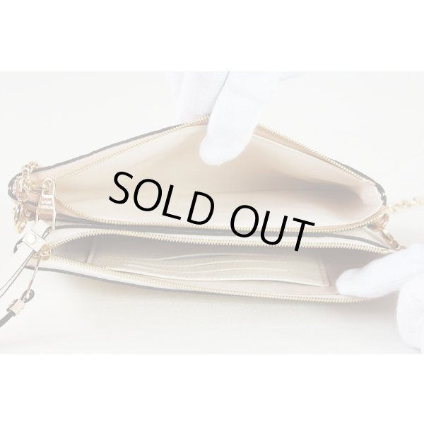 ルイ・ヴィトン　ポシェット・ドゥーブルジップ　M63919　バージュドレ　中身