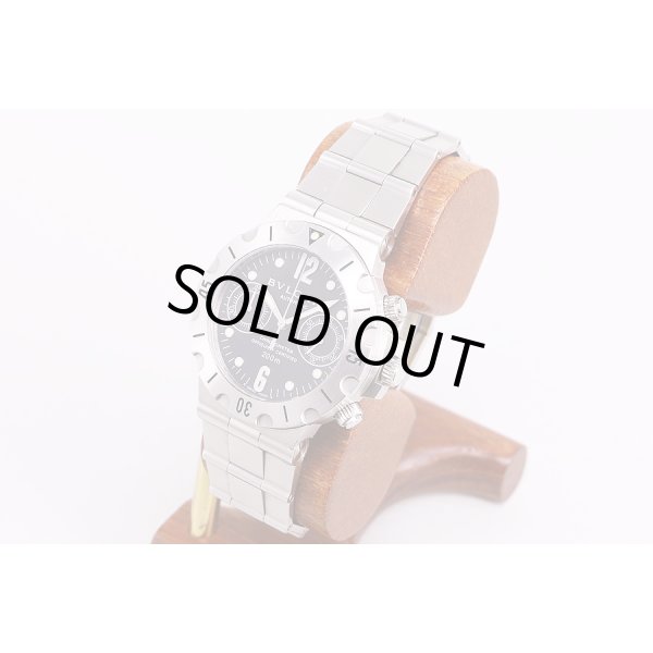 ブルガリ　スクーバ　クロノグラフ　SCB38SS　サイド