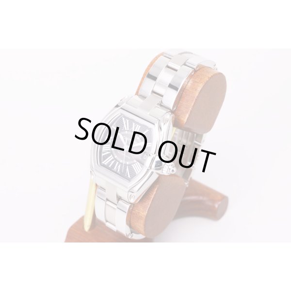 カルティエ　ロードスターＬＭ　黒文字盤　サイド