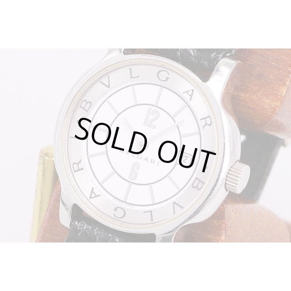 ブルガリ　ソロテンポ　ST29S　白文字盤　サイド拡大