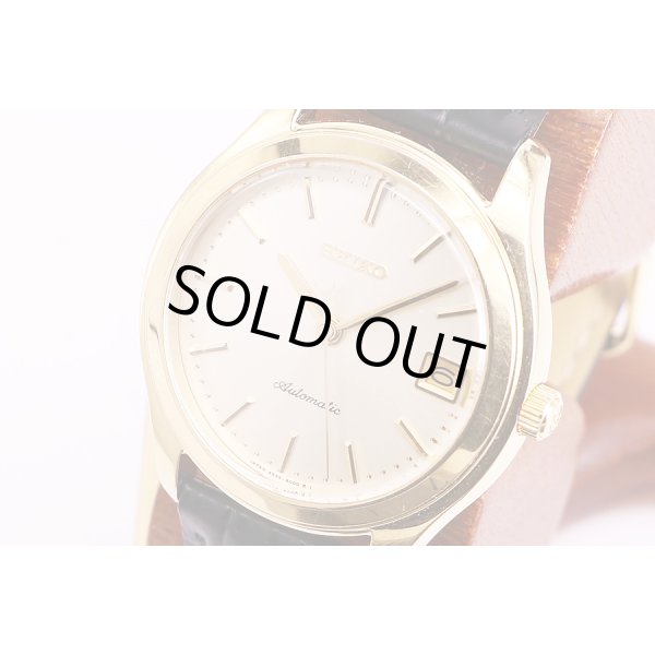 セイコー　メカニカル　4535-8000　シャンパン文字盤　サイド拡大