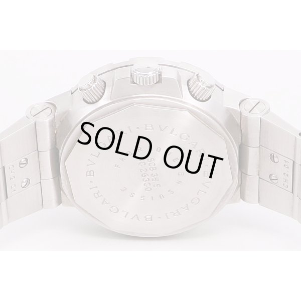 ブルガリ　スクーバ　クロノグラフ　SCB38SS　裏面拡大