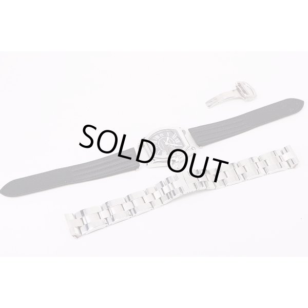 カルティエ　ロードスターＬＭ　革ベルト　表面