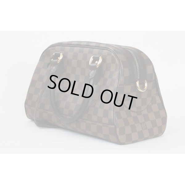 未使用 展示品 ルイ ヴィトン LOUIS VUITTON ダミエ ドゥオモ ハンド バッグ エベヌ N60008 ゴールド 金具 VLP 90201652