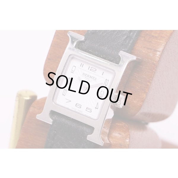 エルメス　Hウォッチ　HH1.110　白文字盤　サイド拡大