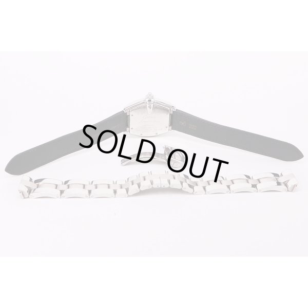 カルティエ　ロードスターＬＭ　黒文字盤　替えベルト