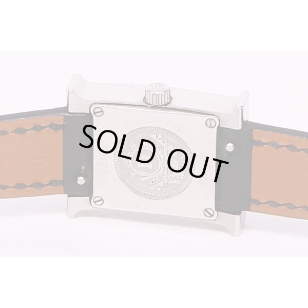 エルメス　Hウォッチ　HH1.110　白文字盤　裏面拡大