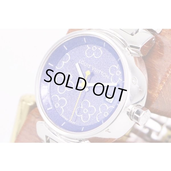 ルイ・ヴィトン　タンブール　Q121B　紫文字盤　サイド拡大