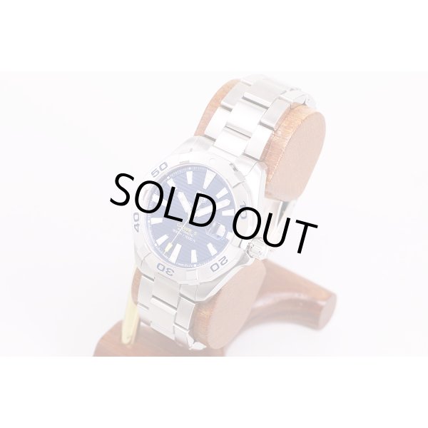 タグホイヤー　アクアレーサー　WBD2112　キャリバー5　紺文字盤　サイド