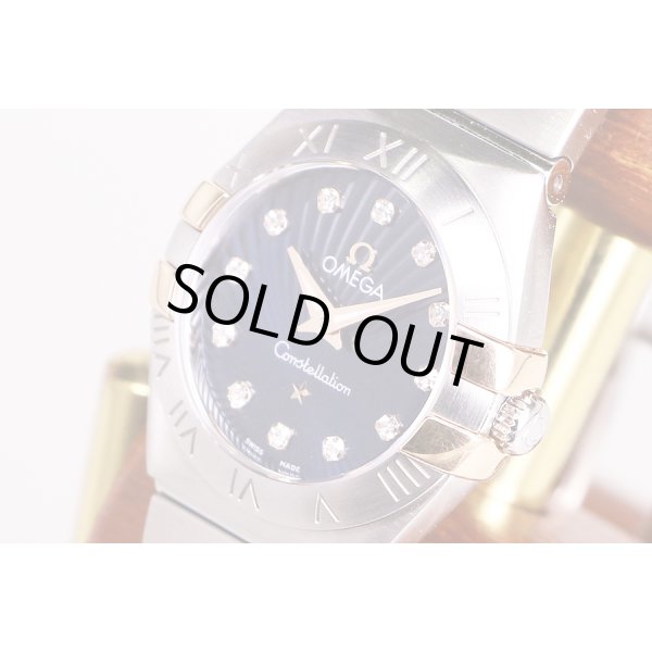 オメガ　コンステレーション　123.20.24　紺文字盤12P　サイド拡大