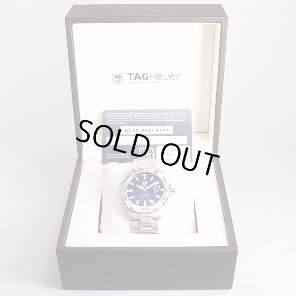 タグホイヤー　アクアレーサー　WBD2112　キャリバー5　紺文字盤　箱