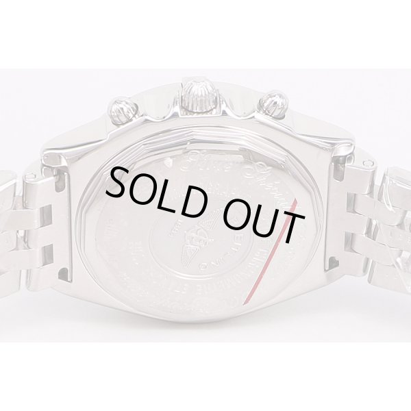 ブライトリング　クロノマット　A13352　日本限定　白／青シェル文字盤　裏面拡大