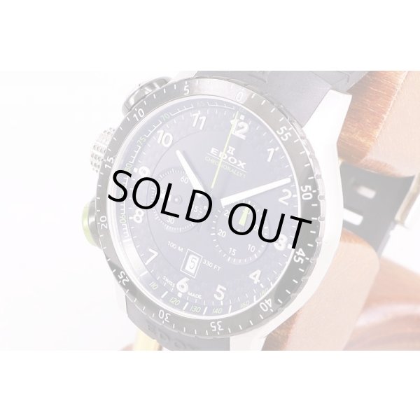 エドックス　クロノラリー１　１０３０５　ダカール限定　黒文字盤　サイド拡大