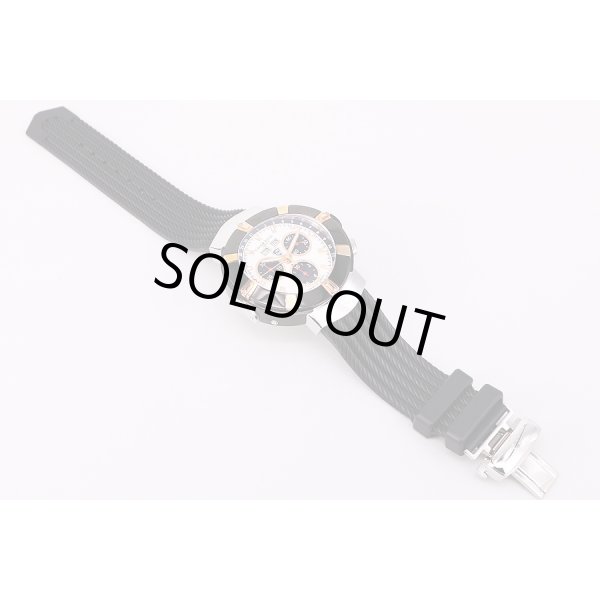 シャリオール　セルティカ　クロノ　ＣＥＬＴ４４　シェル文字盤　ラバーベルト状態　表面