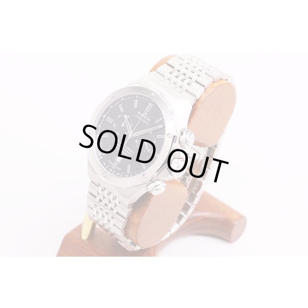 エドックス　デルフィン　クロノグラフ　１０１０８　黒文字盤　サイド